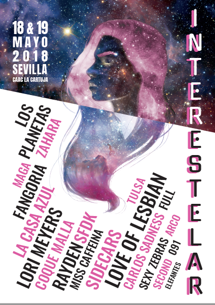 Propuesta de cartel para festival de música Interestelar